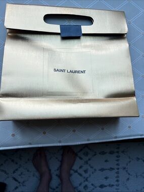 Gorgeous Saint Laurent Gold Gift bag